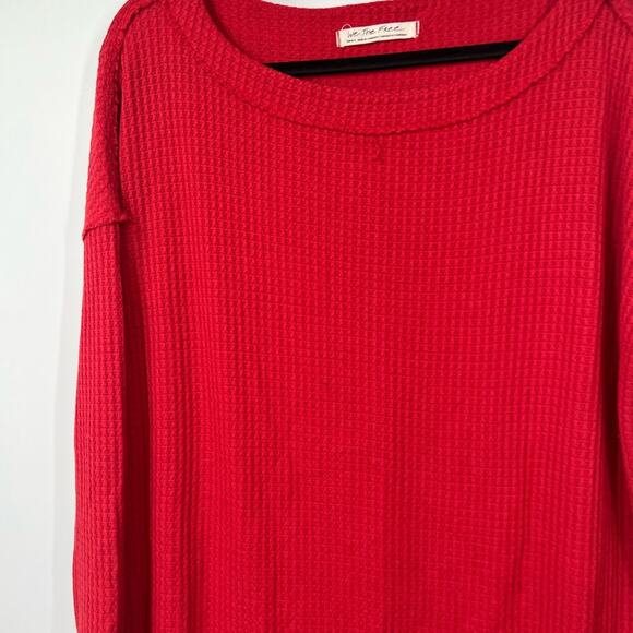 Free People North Shore Oversized Thermal Tunic Top - Picture 2 of 5